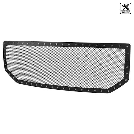 Spec-D Tuning 16-18 GMC Sierra 1500 Rivet Grille Insert HBG-SIE1615BKSS-YH